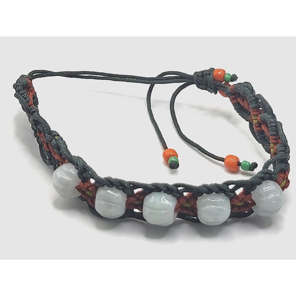 Woven Corded Jaded Bracelet Slide Knot 6-10in